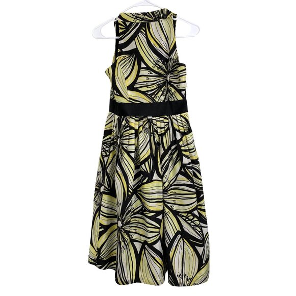 Max & Cleo Womens Sleeveless Silk Dress Size 2 Floral Pattern FDD10477 - Picture 7 of 9